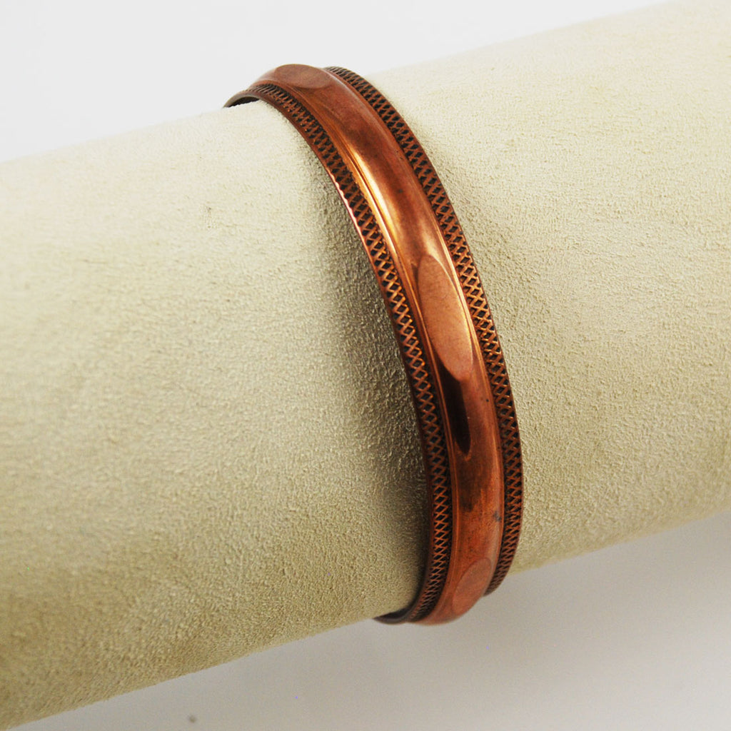 Copper Unisex Cuff Bracelet Vintage