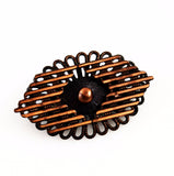 Copper Brooch Vintage Mid-Century Modern