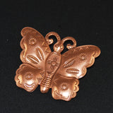 Copper Butterfly Brooch Vintage