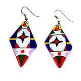 Enamel on Copper  Earrings 1950