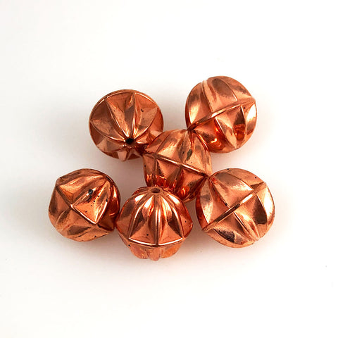copper 16mm beads 