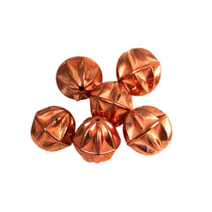 Copper Beads Fluted Rounds 15mm (12)