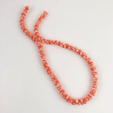 Vintage Salmon Pink Coral Bone Beads