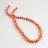 Vintage Salmon Pink Coral Bone Beads