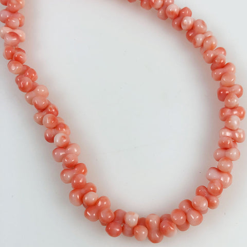 Salmon Pink Coral Bone Beads