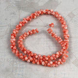 Salmon Pink Coral Bone Beads 