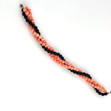 Salmon & Black Coral Bracelet