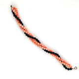 Salmon & Black Coral Bracelet