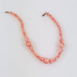 Pink Coral Gold Bracelet Vintage