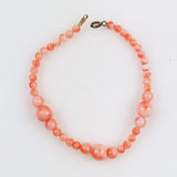 Pink Coral 14K Gold Bracelet