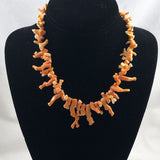 Salmon Branch Coral Necklace NOS