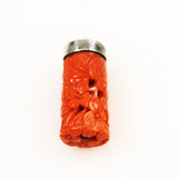 Victorian Coral Carved Charm 