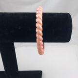 Faux Coral Twist Bangle Bracelet