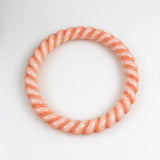Faux Coral Twist Bangle Bracelet