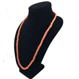  Salmon Pink Coral Extra Long Necklace