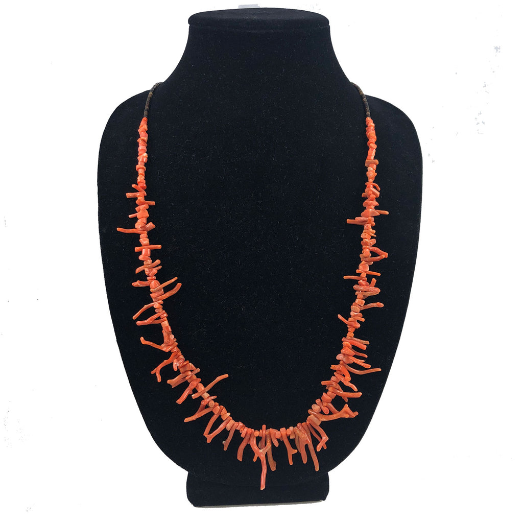 Rare Authentic Native American Navajo 14k Gold Coral Necklace – Nativo Arts