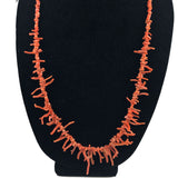 Native American Coral & Heishi Necklace