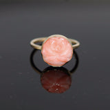 Pink Coral Gold Filled Ring