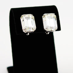 Coro Rhinestone Earrings Clip On