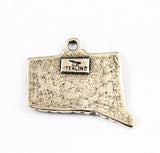 Back of Sterling Silver Connecticut State Charm Vintage