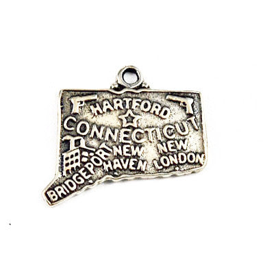 Sterling Silver Connecticut State Charm Vintage