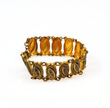Spanish Damascene Gold Link Bracelet