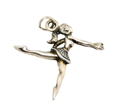 Sterling Silver Ballerina Dancer Charm