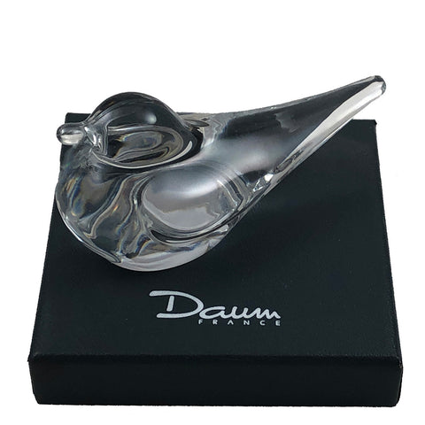 Daum Crystal Bird Dove Figurine