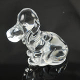 Daum Basset Hound Crystal Figurine