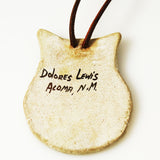 Dolores Lewis Acoma Pottery Owl Necklace