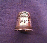 Antique Domestic Sewing Machine Sterling Thimble