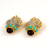 Elizabeth Taylor Eternal Flame Earrings Avon