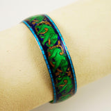 Green & Blue Elephant Enamel Bracelet