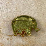 Mother & Baby Elephant Brooch Vintage