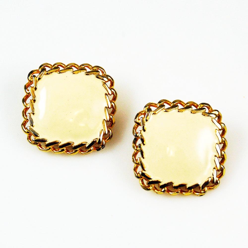 Ellen Designs Enamel Clip On Earrings