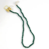 Green Emerald Rondelle Gemstone Beads Vintage