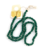 Green Emerald Rondelle Gemstone Beads