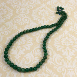 Emerald green gemstone beads
