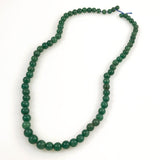 Emerald round gemstone beads