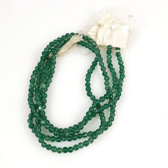 Green Emerald 4mm Round Gemstone Beads