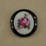 Antique Enamel Brooch and Button Set