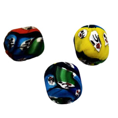 Large Indian Millefiori Glass Face Beads- Barrels