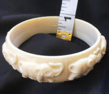 Plastic Elephant Bangle Bracelet Vintage