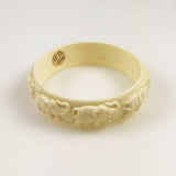 Plastic Elephant Bangle Bracelet Vintage