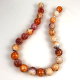 Fire Crackle Agate Round Beads 16mm