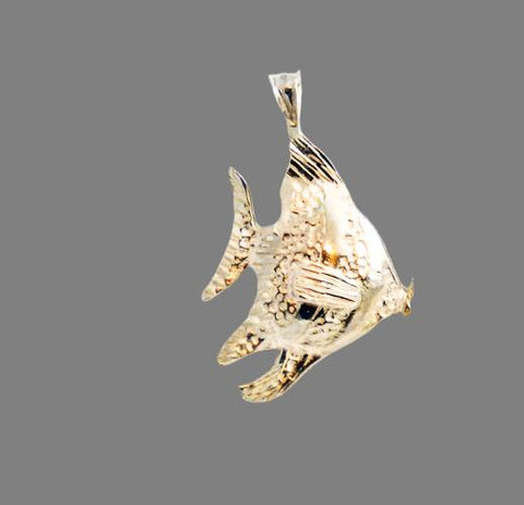 Sterling Silver Angel Fish Pendant