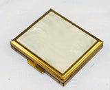 Flair Fifth Avenue Lucite Powder Compact