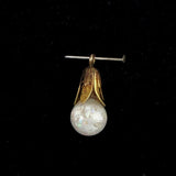 antique floating opal pendant