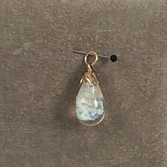 Gold Floating Opal Charm
