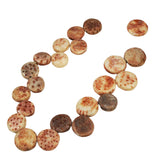 fossilized coral coin beads